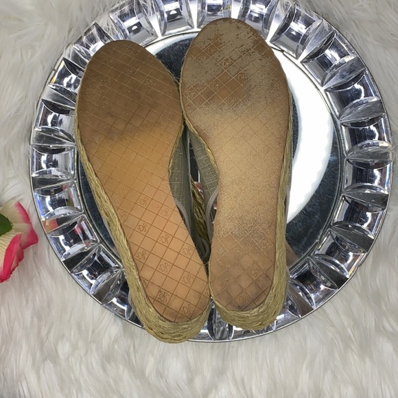 Donald J. Pliner Coraa Linen Espadrille Wedge Sandal 8.5M - Picture 11 of 13